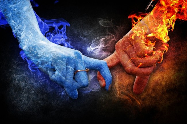 Две руки: огонь и лёд